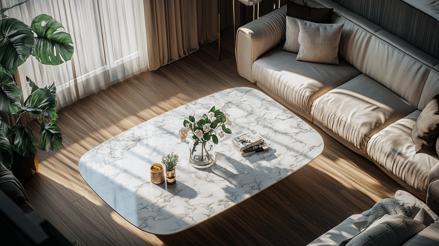 Integrare tavoli in marmo con stile nel tuo soggiorno