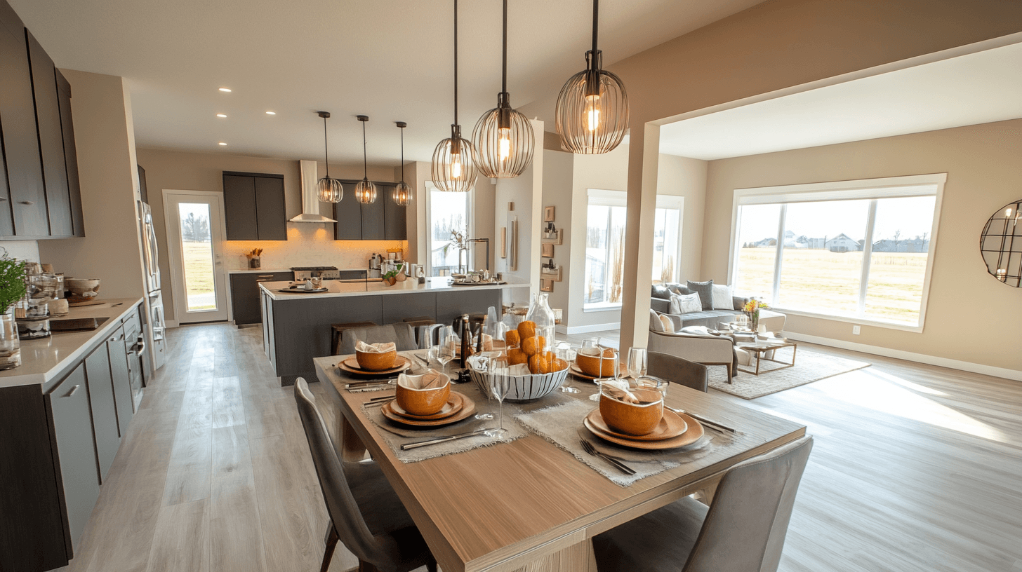 Sala da pranzo con cucina a vista: Il punto d'incontro perfetto per famiglia e amici