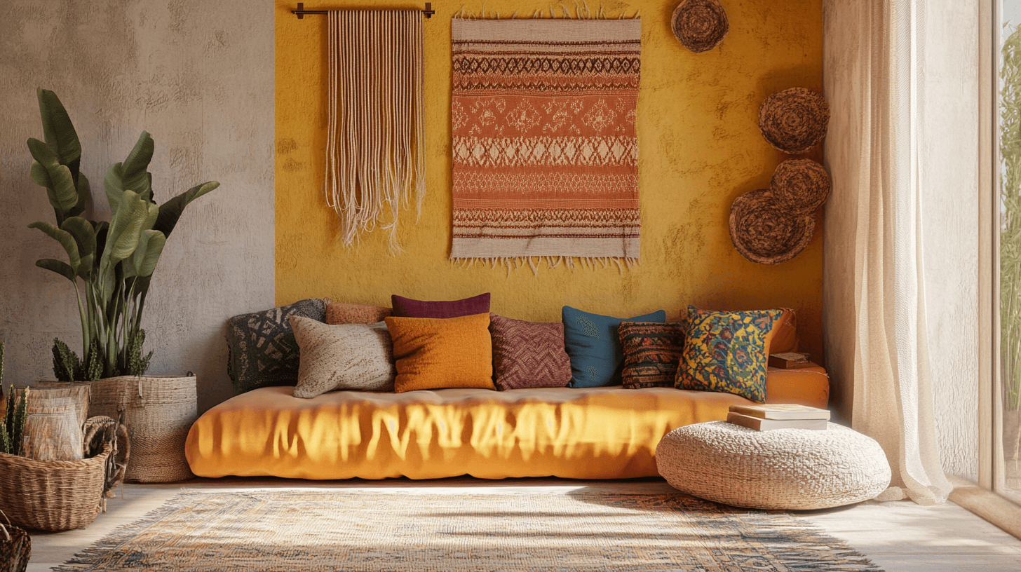 Colori e materiali nello stile Nomadic Boho
