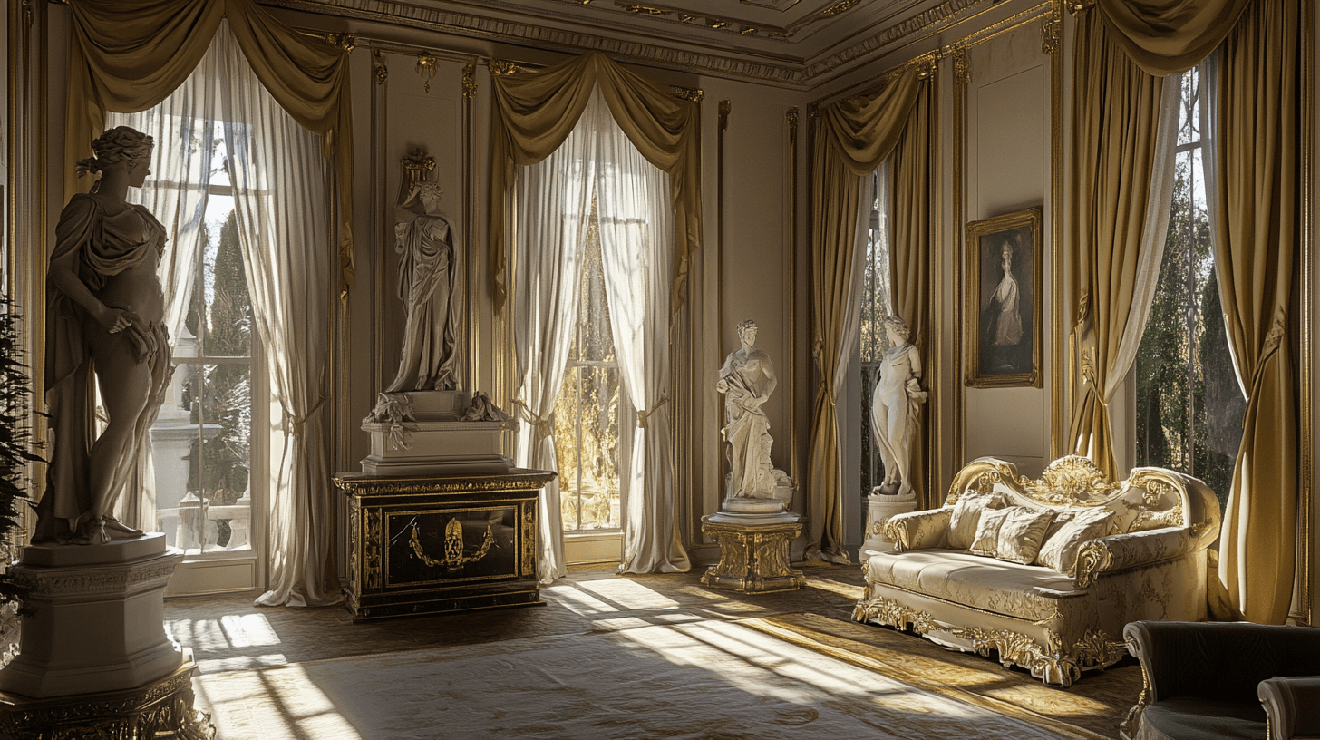 Decorazione in stile neoclassico: aggiungere accenti pomposi