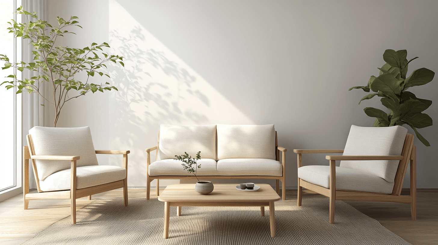Selezione di mobili per la camera degli ospiti in stile scandinavo
