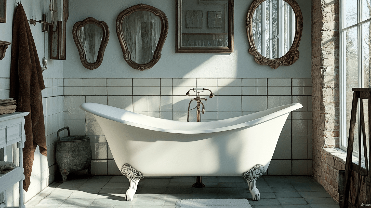 Bagno vintage: nostalgia e fascino nell'area umida