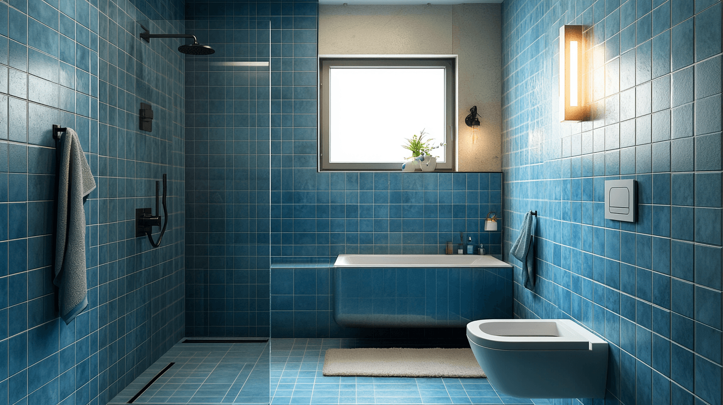 L'effetto del blu nel bagno