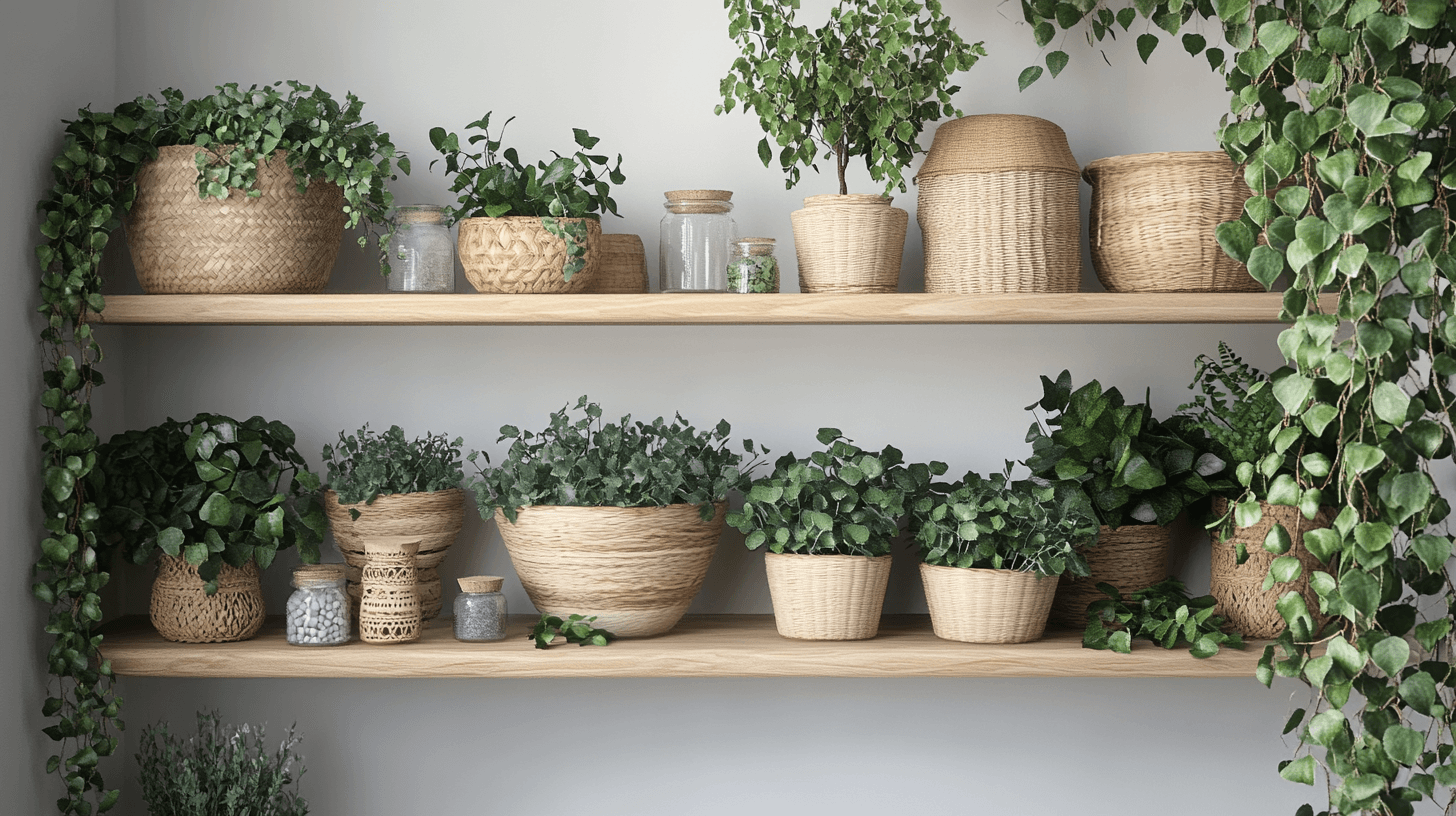 Integrare piante e materiali naturali