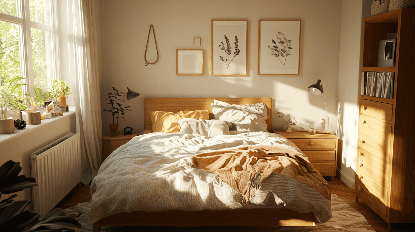 Camera da letto scandinava: il minimalismo incontra il comfort