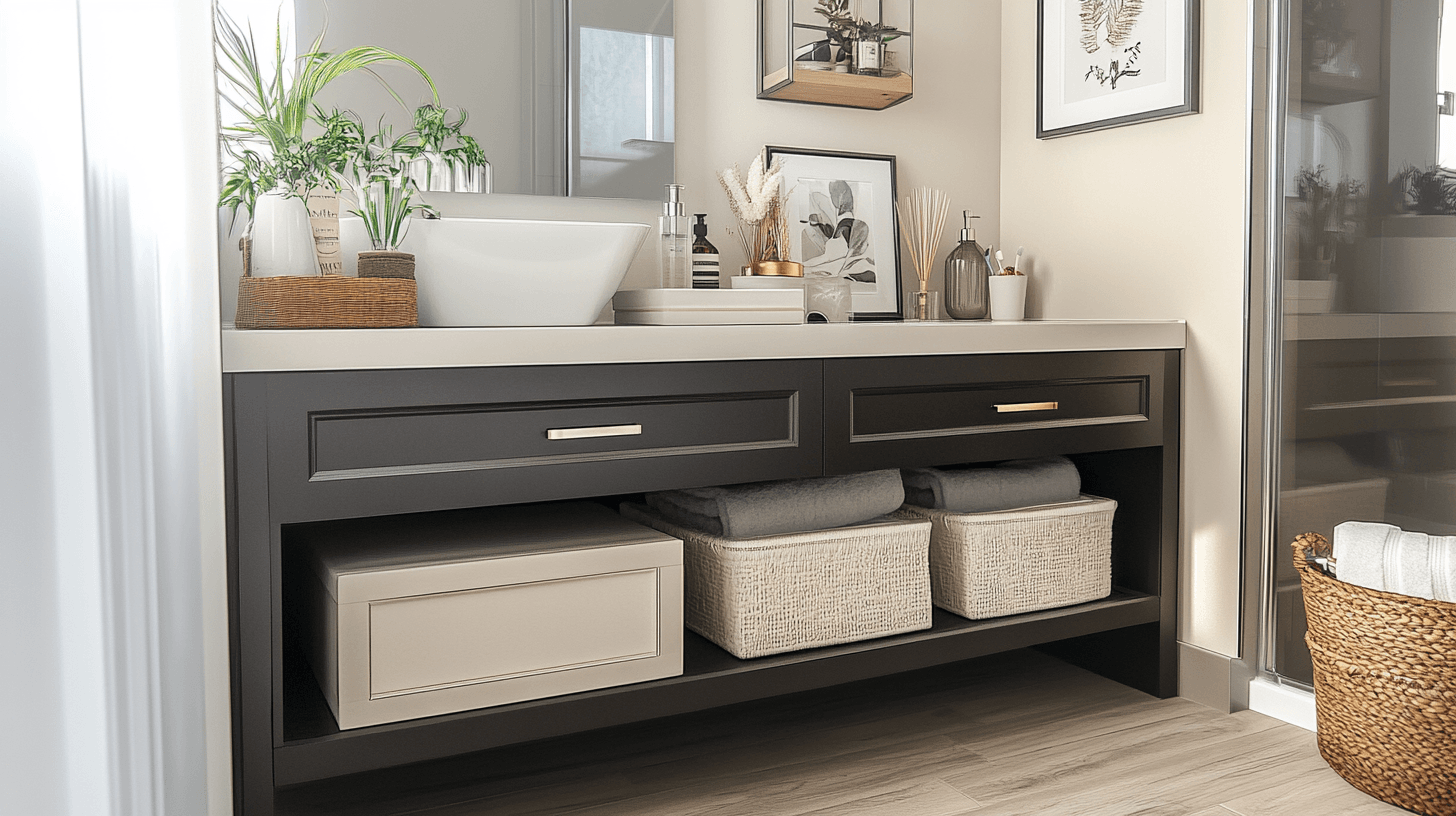 Ordine in bagno: Eleganti mobili sottolavabo