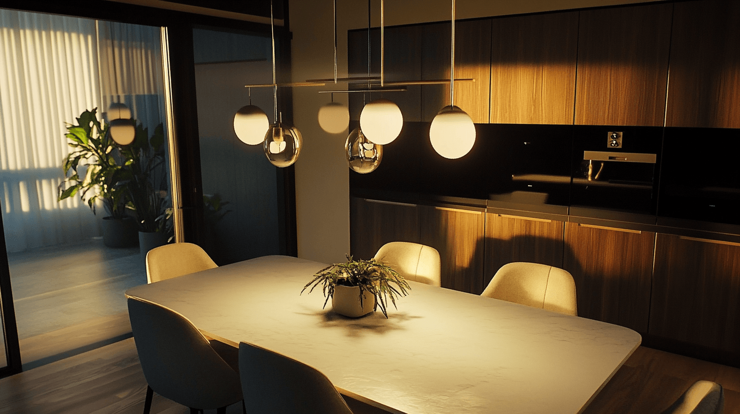 Illuminazione nella sala da pranzo: funzionalità incontra l'atmosfera