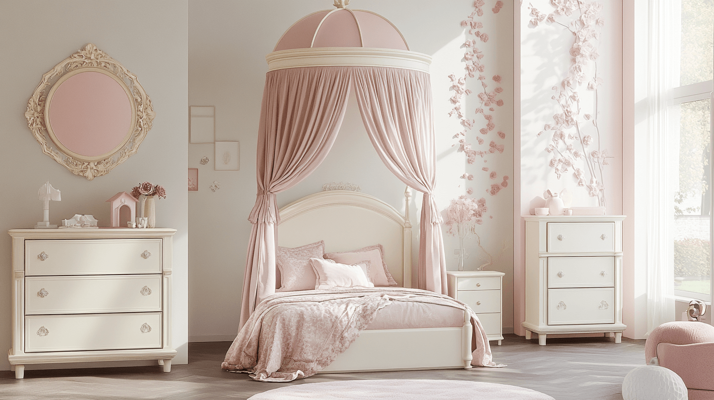 Cameretta in stile principessa: un sogno in rosa
