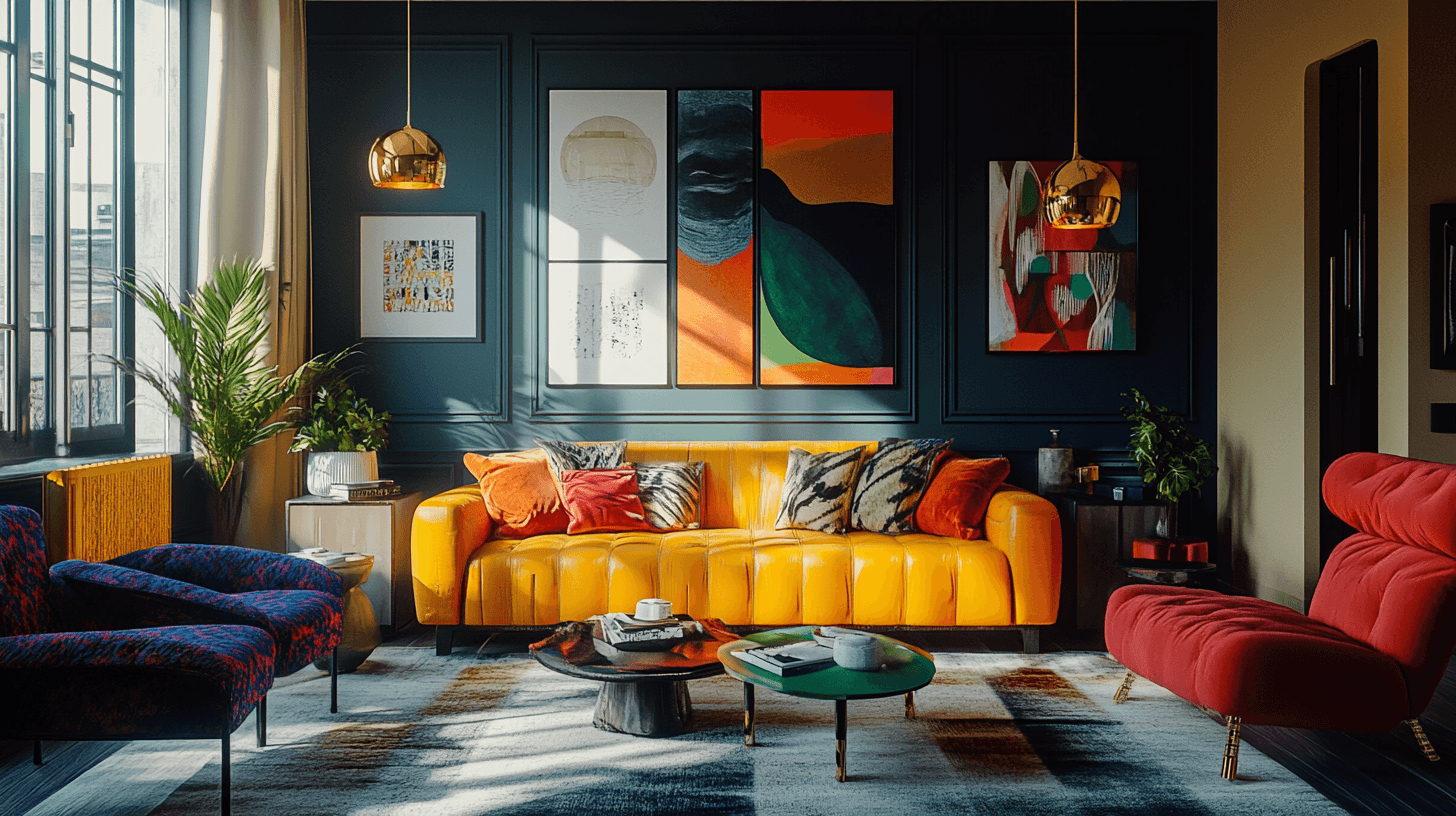 Combinazioni di colori audaci per ogni stanza