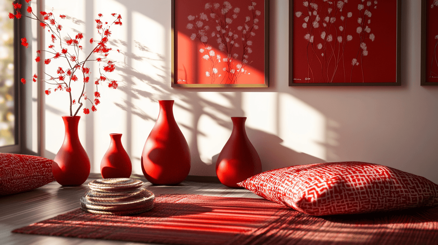 Accenti decorativi in rosso
