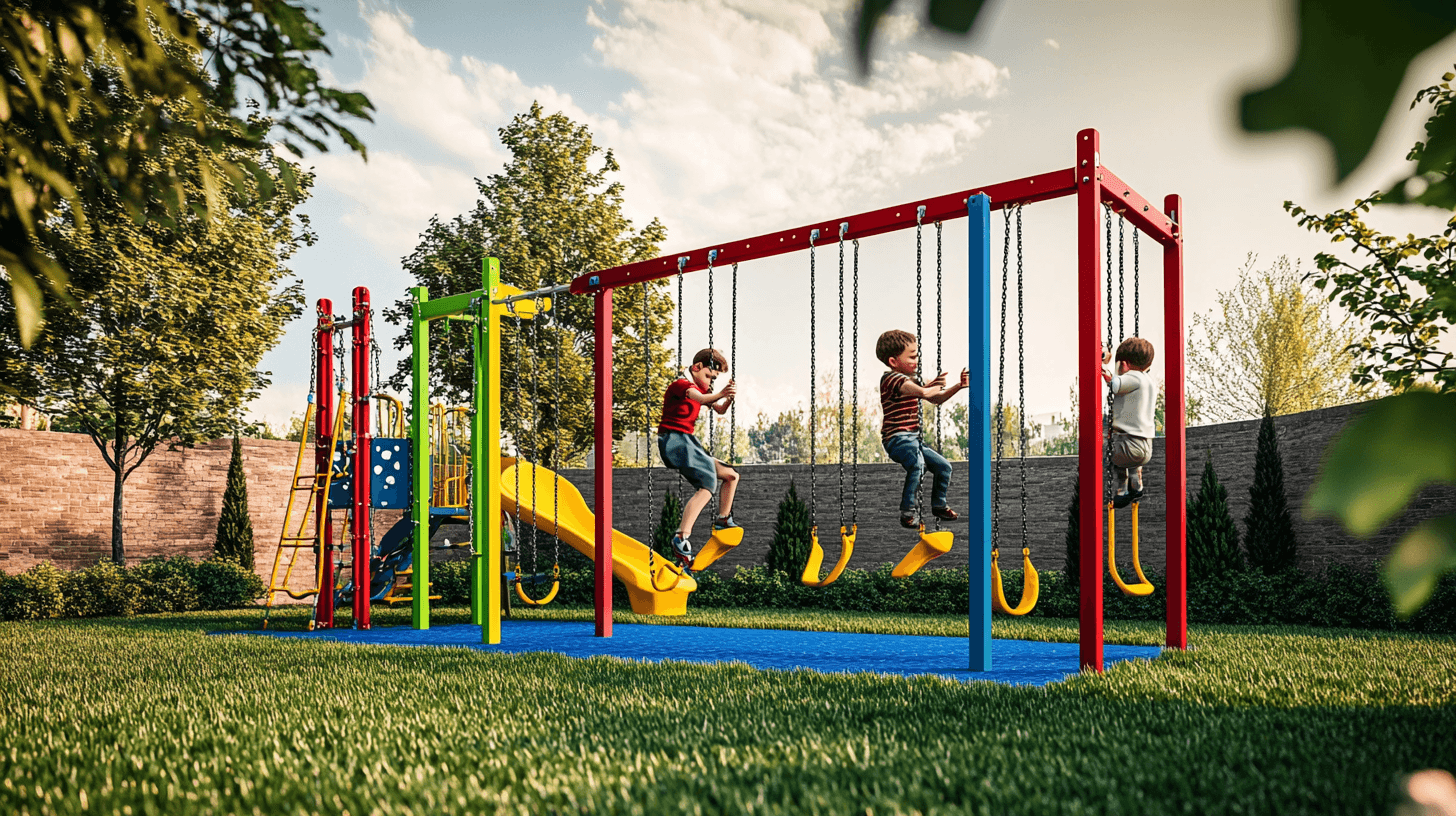 Strutture per arrampicarsi e altalene: movimento e divertimento all'aperto