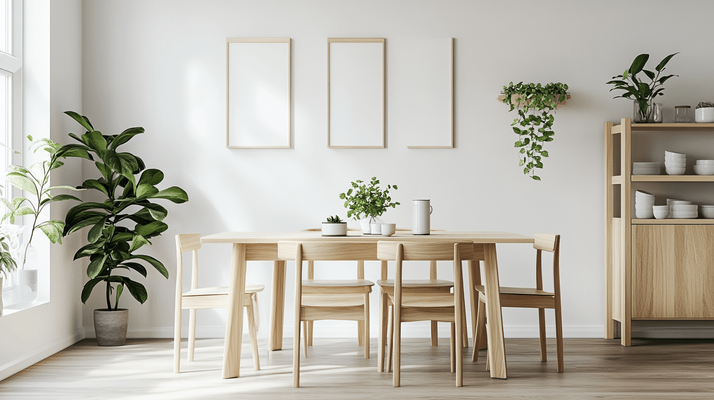 Sala da pranzo in stile scandinavo: minimalismo e funzionalità