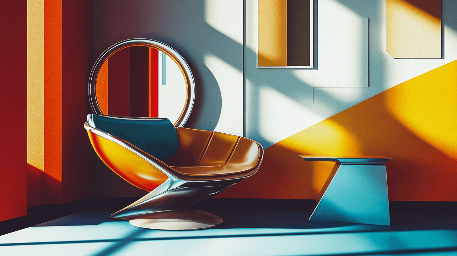 Elementi decorativi nel Retro Futurism