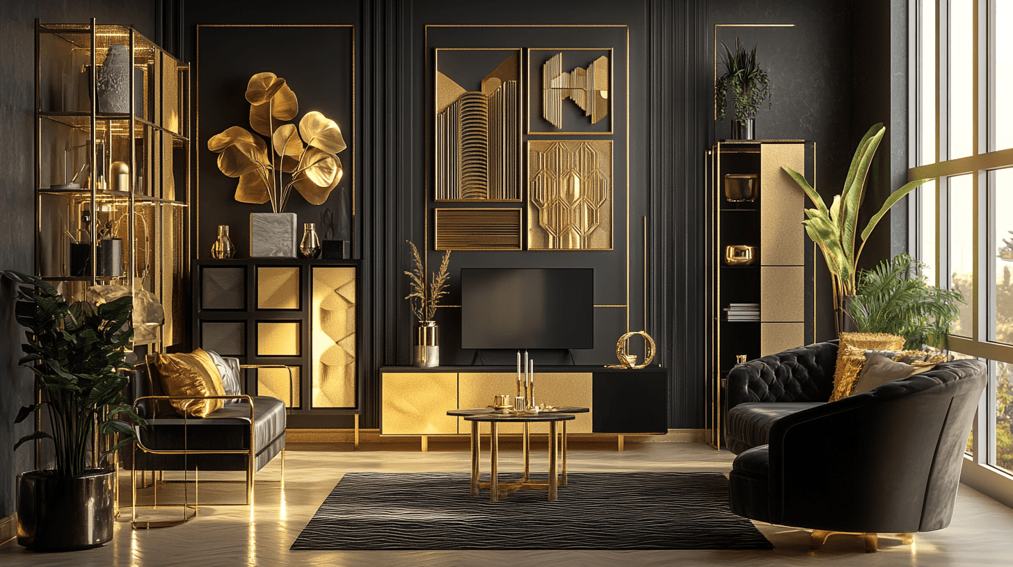 Stili abitativi con accenti dorati: dall'Art Deco al Moderno