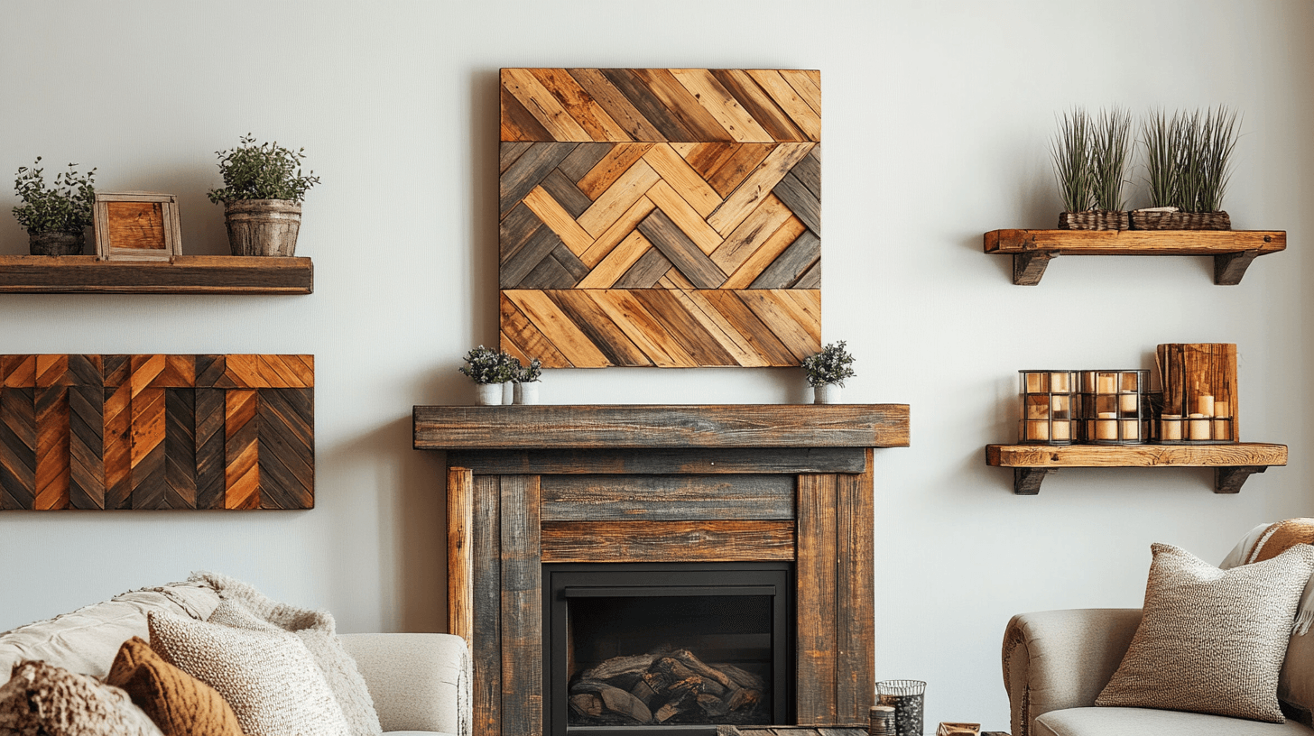 Aggiungere accenti decorativi con elementi in legno rustico