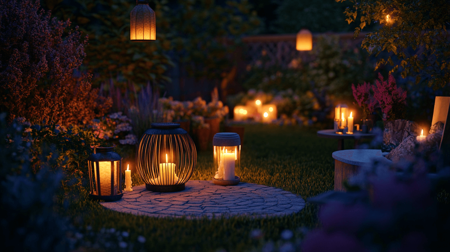 Candele e lanterne per esterni: Luce accogliente per il giardino