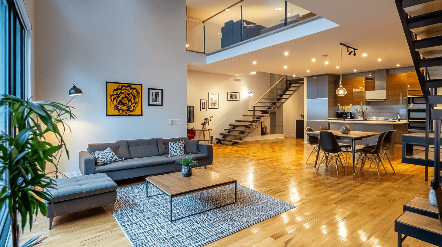 Distribuzione degli spazi nell'appartamento loft: Creare zone
