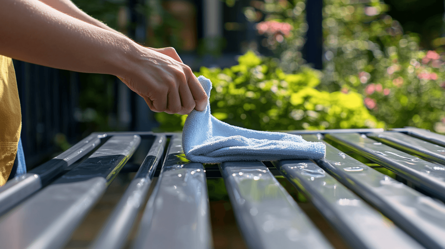 Cura e pulizia dei mobili da giardino in plastica