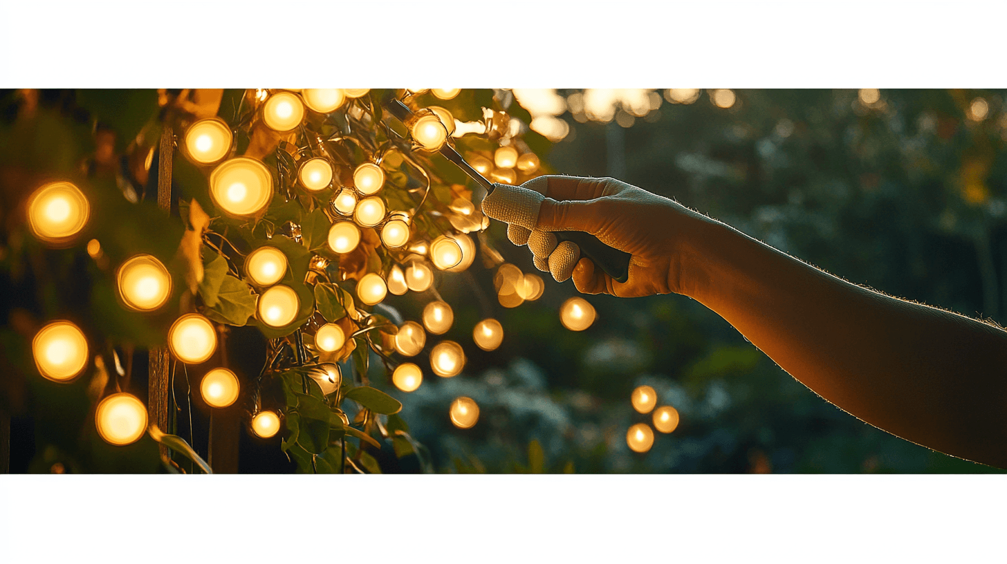 Manutenzione e cura delle catene luminose da esterno