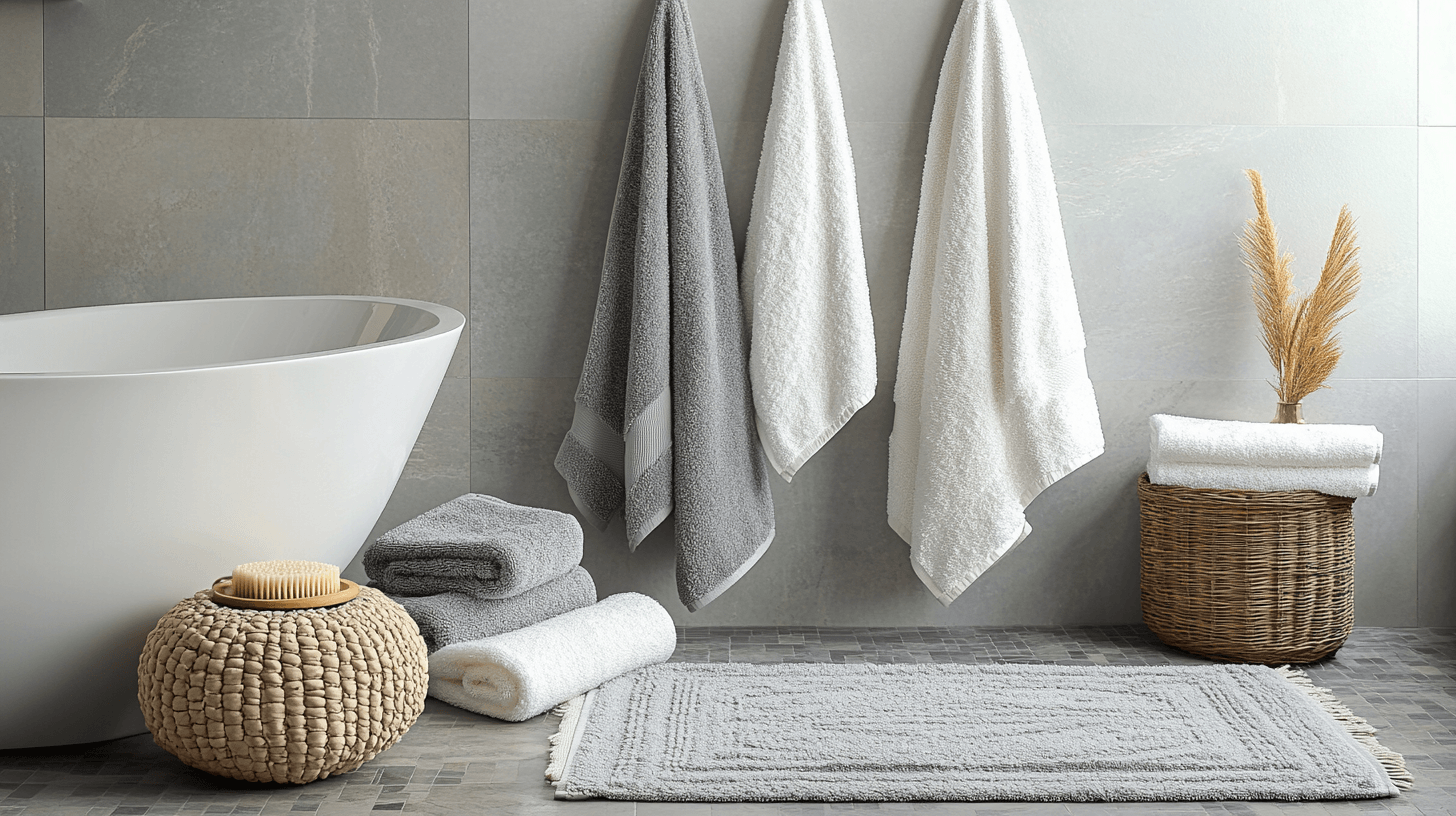 Tessuti come elementi decorativi nel bagno