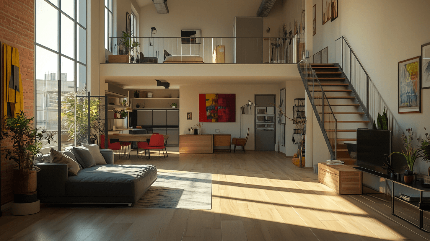 Concetti di colore per loft: Progettare spazi aperti con stile