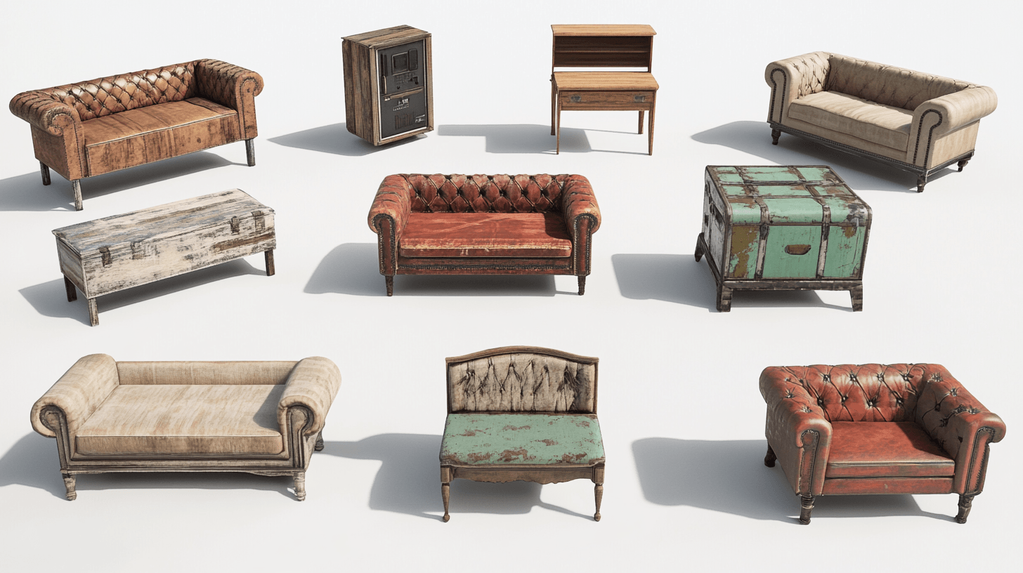 Mobili in stile Industrial Boho