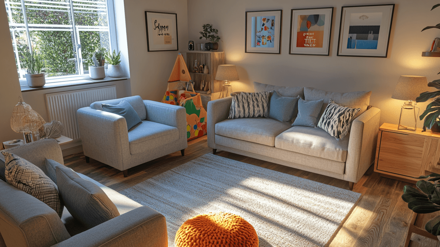 Soggiorno per famiglie: funzionalità incontra il comfort