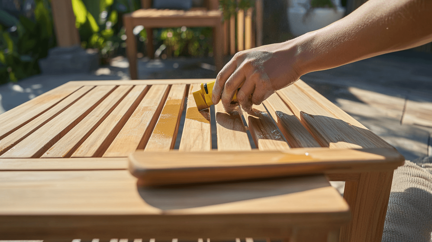 Manutenzione e cura dei mobili da terrazza in teak
