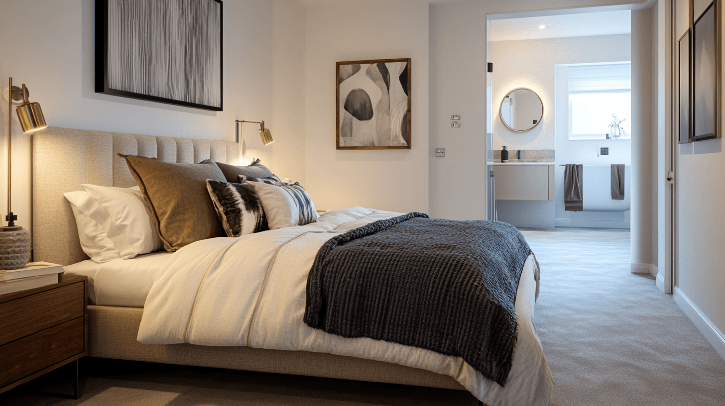 Camera da letto con bagno en suite: lusso e comfort perfettamente uniti