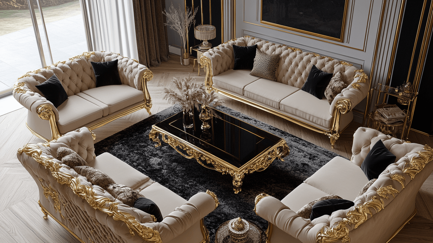 Oro e Nero: La perfetta simbiosi per un arredamento d'interni di lusso