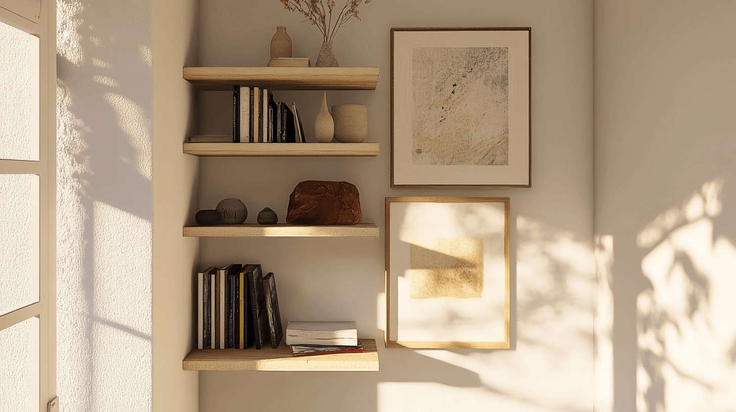 Decorazione creativa delle pareti per piccoli spazi