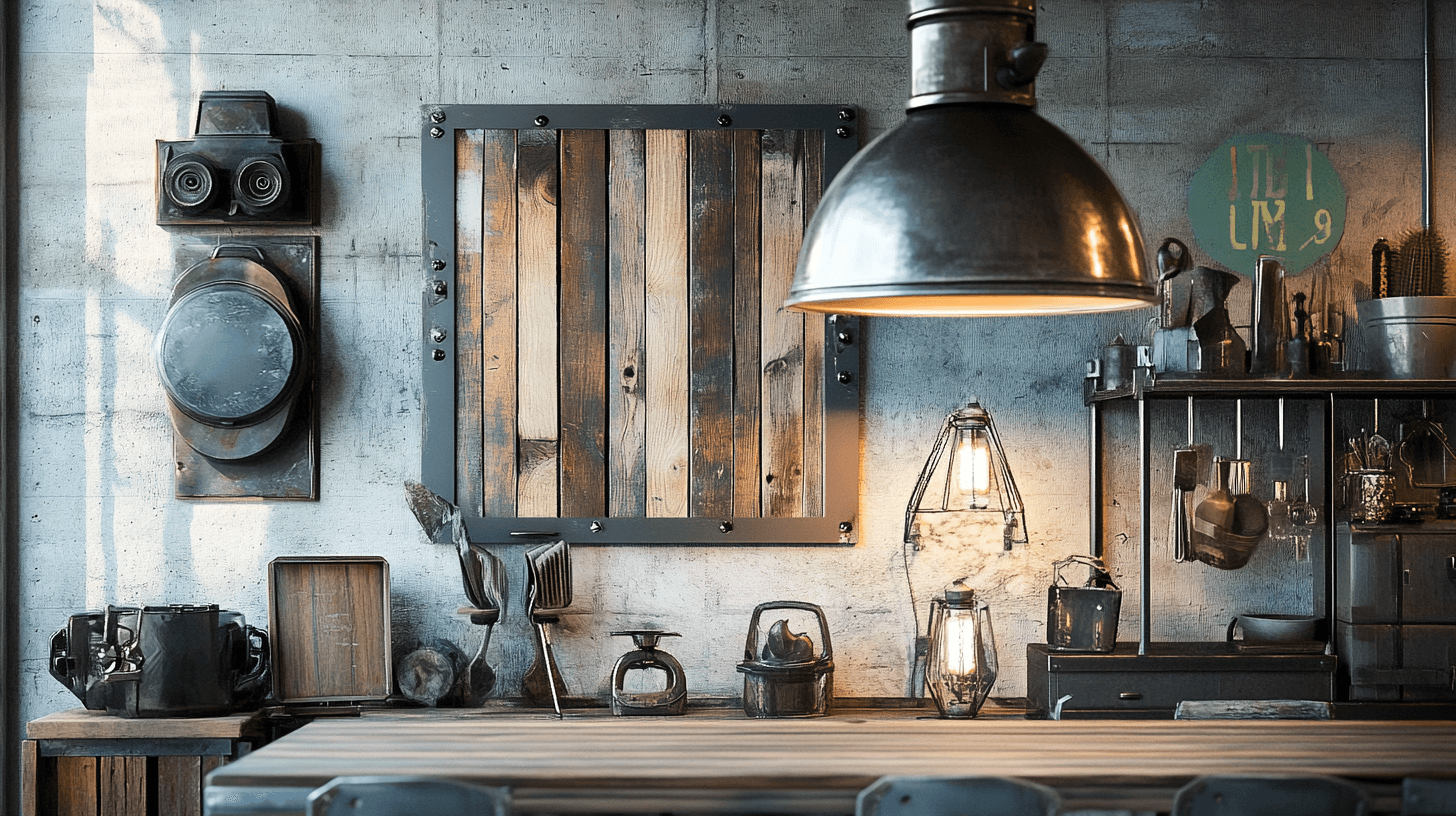 Elementi decorativi per il look Rustic Industrial