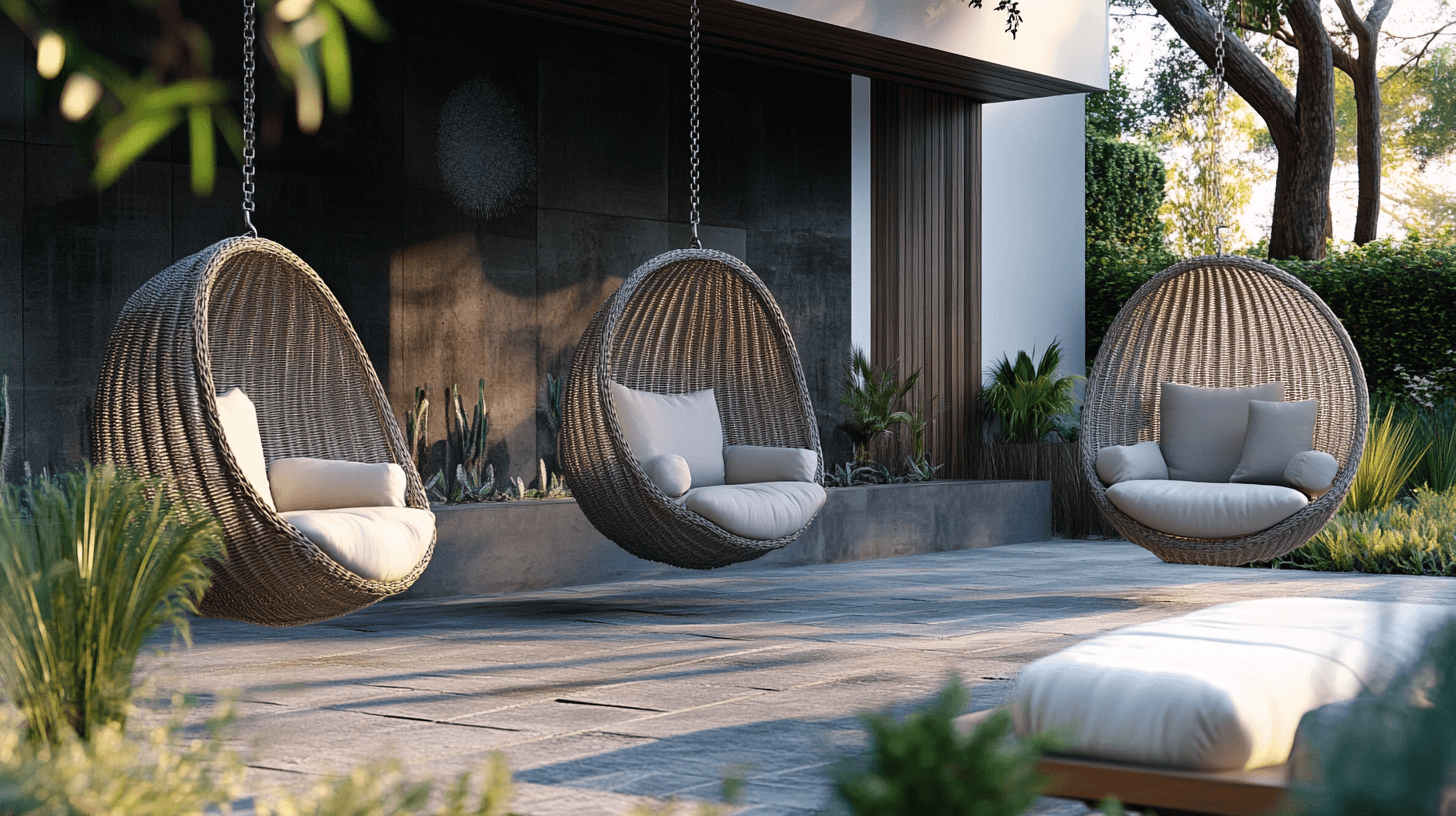 Soluzioni di seduta innovative: Poltrone sospese e mobili lounge