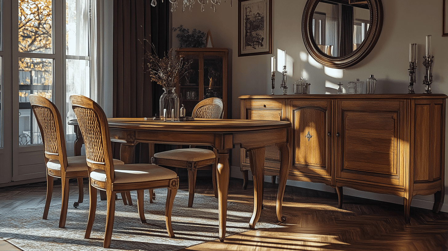 Classici dell'arredamento per la sala da pranzo in stile vintage