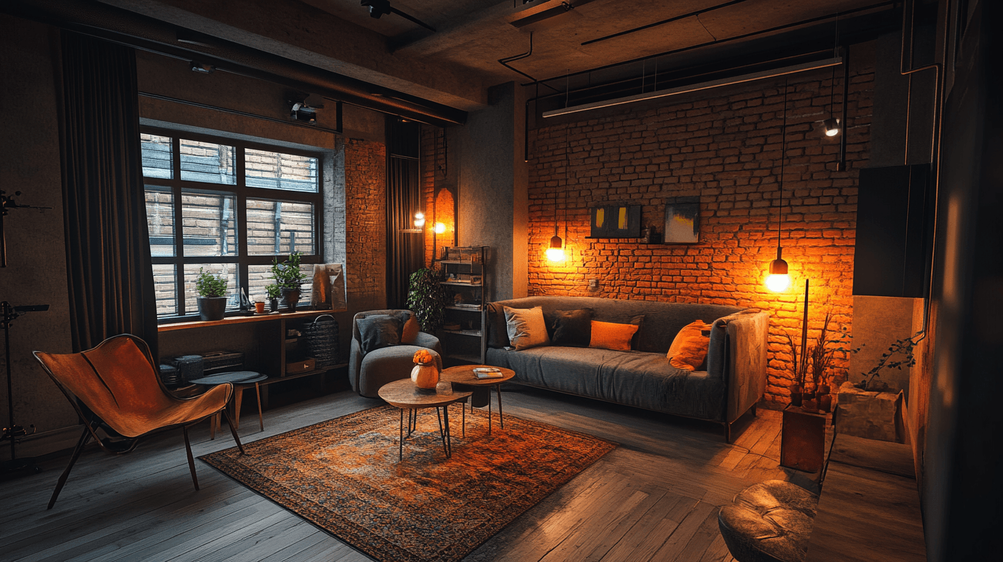 Camera degli ospiti in stile loft: moderna e accogliente allo stesso tempo