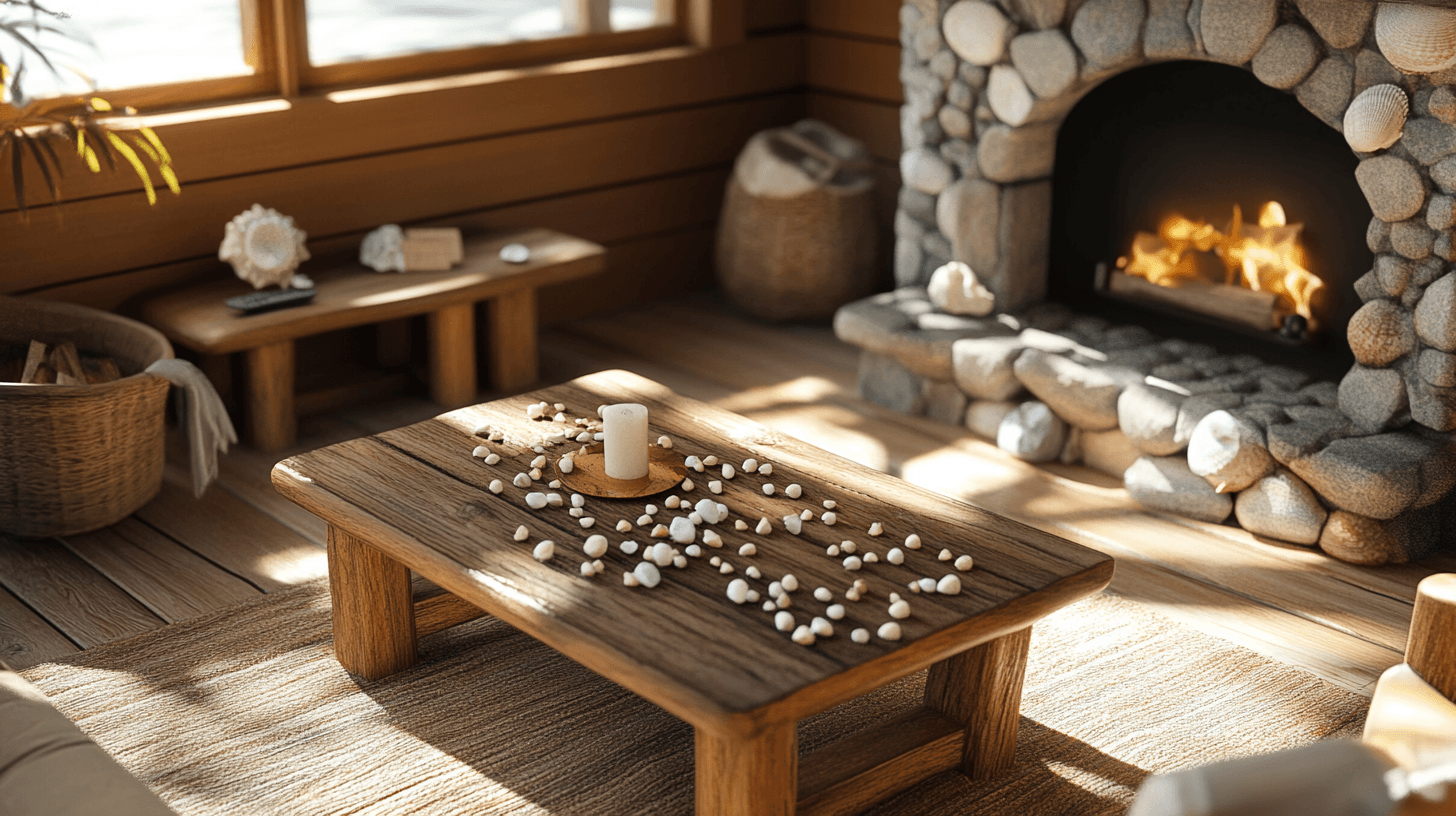 Decorare con materiali naturali: legno, pietra e conchiglie