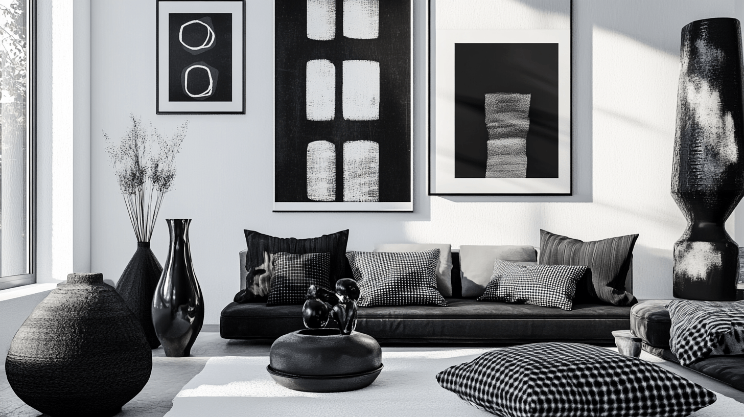 Decorazione in bianco e nero: dare accenti eleganti