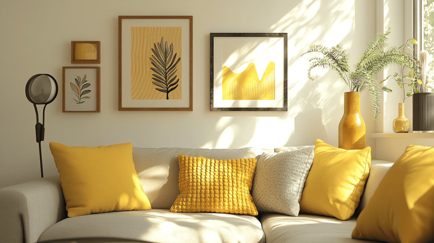 Accenti decorativi in giallo: freschezza ed energia