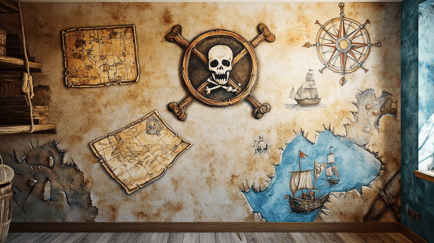 Decorazione delle pareti: Idee creative per piccoli pirati