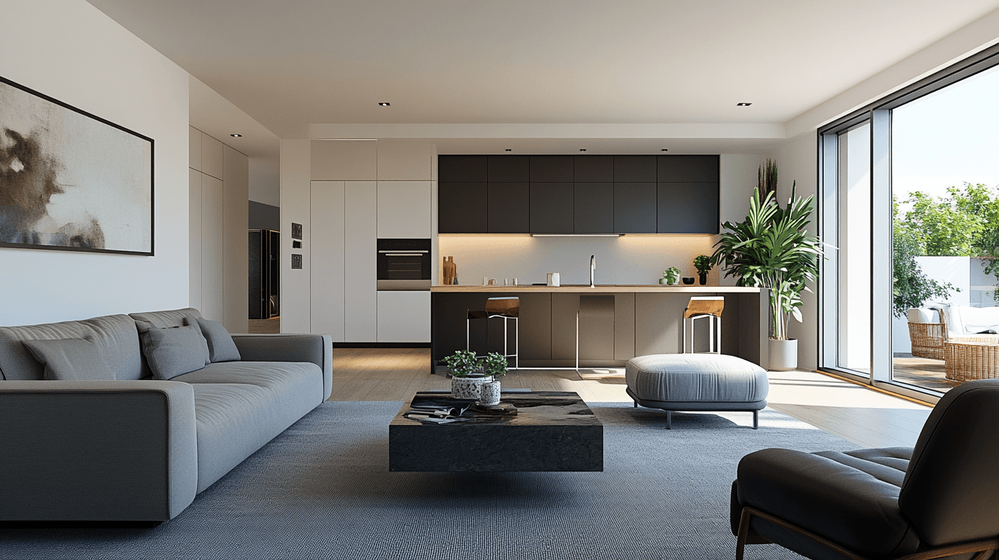 Soggiorno con cucina a vista: La moderna tendenza dell'abitare aperto