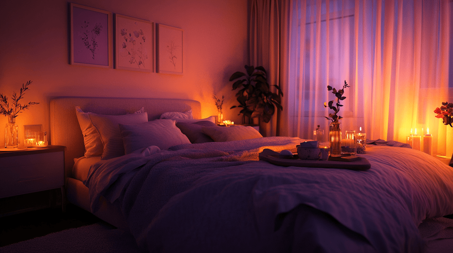Camera da letto romantica: Colori tenui e tessuti morbidi