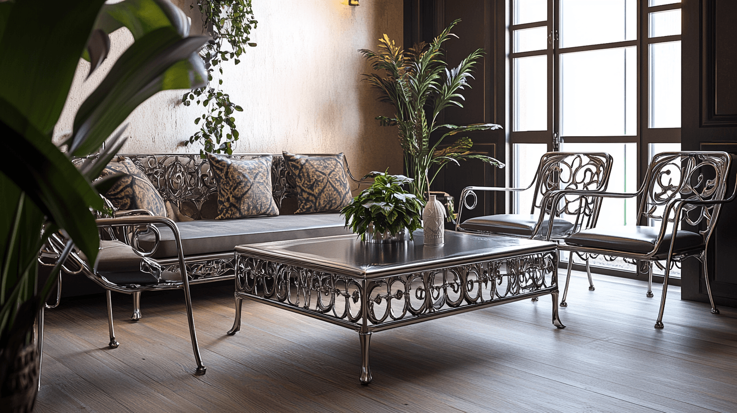 Integrare con stile i mobili in metallo