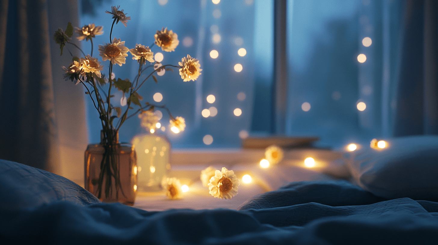 Catene luminose in camera da letto: creare accenti romantici