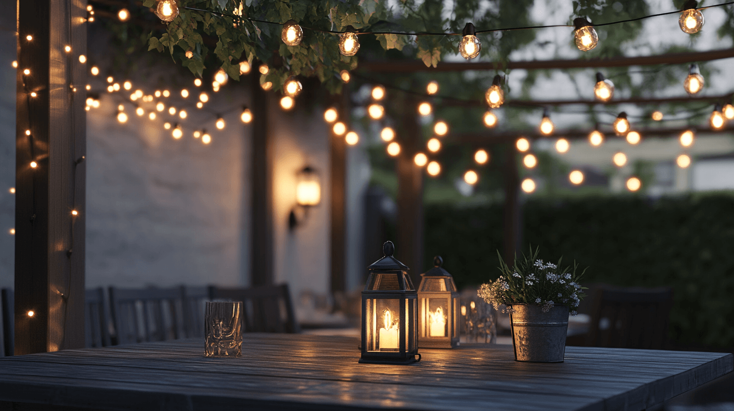 Concetti di illuminazione per serate suggestive