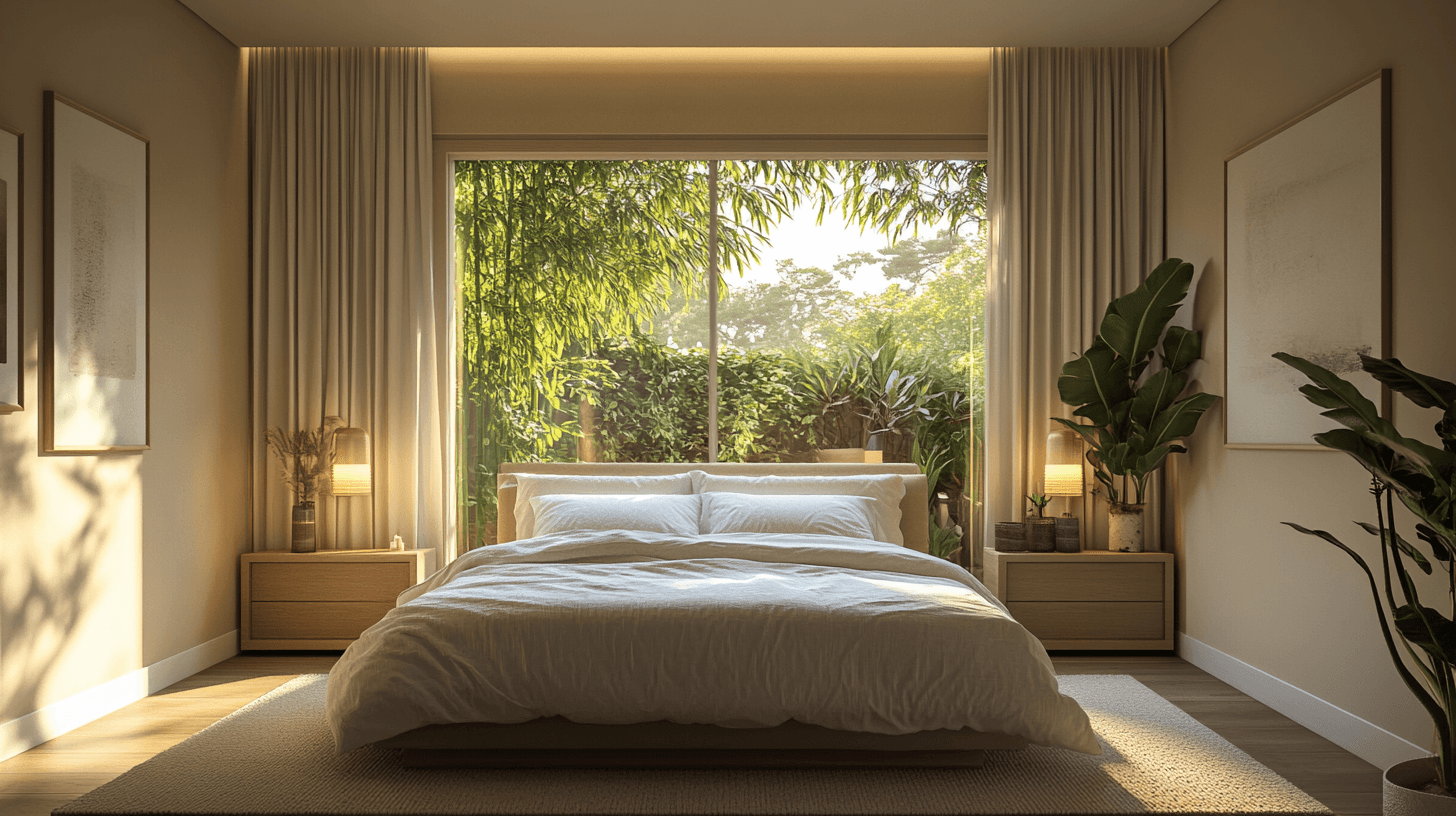 Una camera da letto come oasi di tranquillità