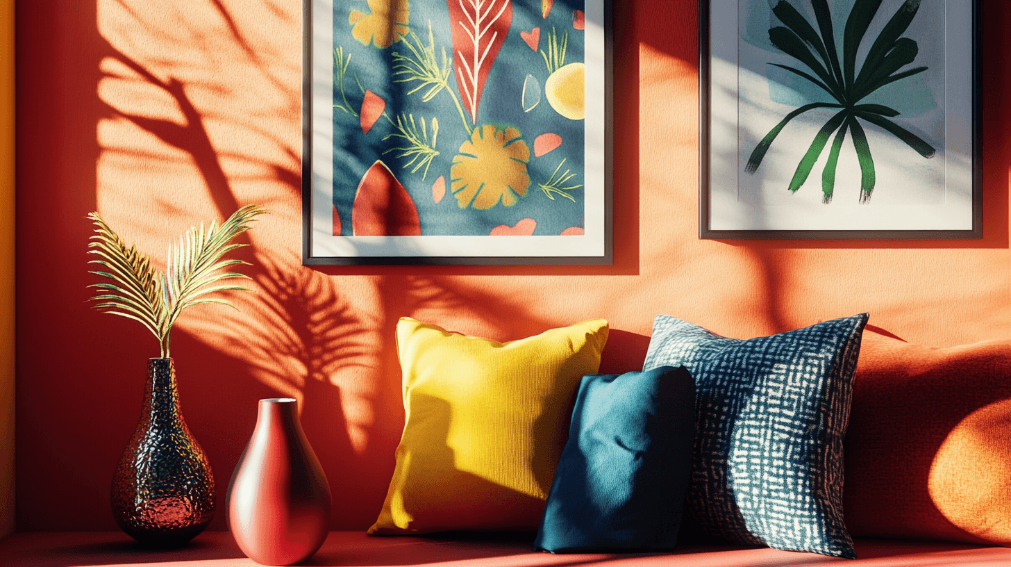 Decorazione con colori vivaci