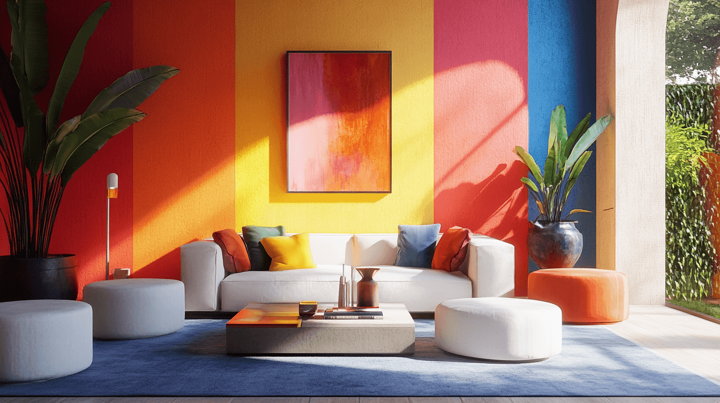 Colorato e audace: Pareti colorate in ogni stanza