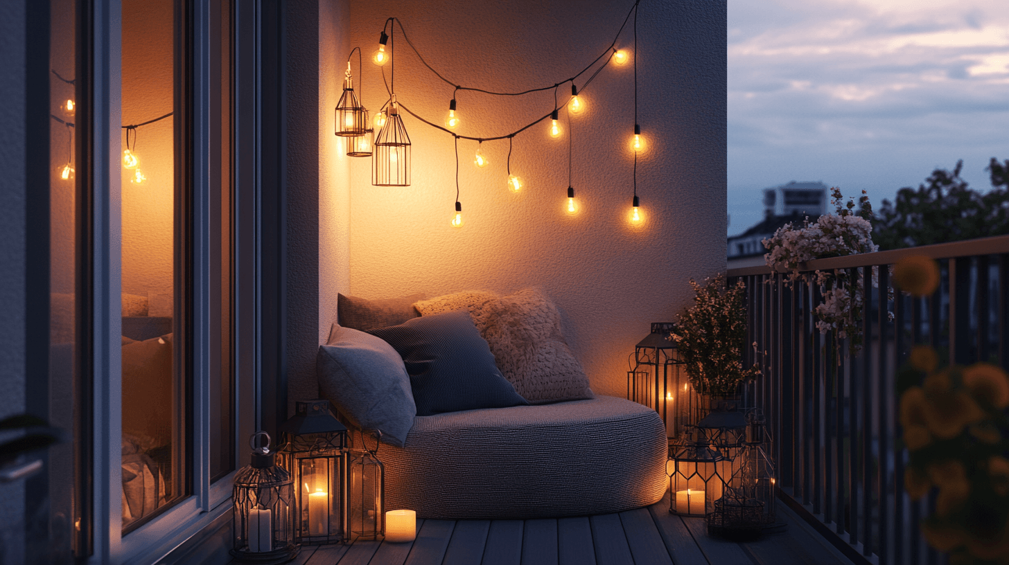 Illuminazione per balcone e terrazza: Luce suggestiva per serate miti