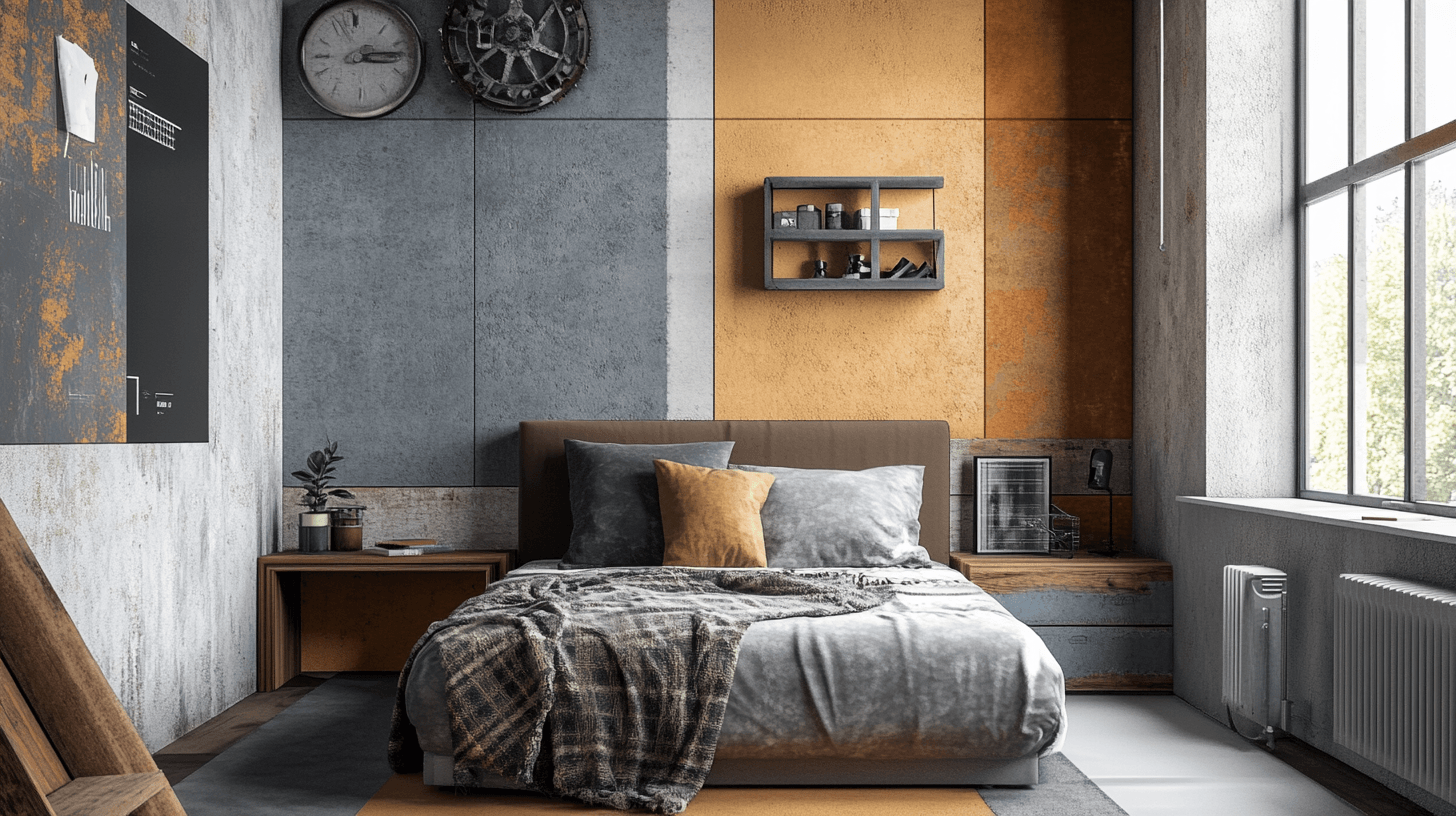 Colorazione e materiali nello stile industriale