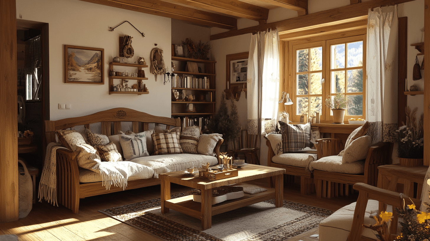 Stile Chalet: Accoglienza e materiali naturali